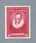 Stamps Chile -  Miguel de Cervantes