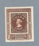 Stamps : America : Chile :  Centenario del primer sello Chileno