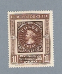 Sellos de America - Chile -  Centenario del primer sello Chileno
