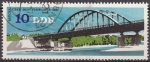Sellos de Europa - Alemania -  Alemania DDR 1976 Scott 1757 Sello Puente Lago Templin 10 usado Allemagne Duitsland Germania Germany