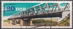 Sellos de Europa - Alemania -  Alemania DDR 1976 Scott 1759 Sello Puente Bei Rosslau Rio Elba 20 usado Allemagne Duitsland Germania