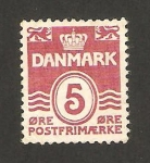 Stamps Denmark -  cifra