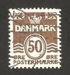 Sellos de Europa - Dinamarca -  564 A - Cifra
