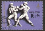 Stamps Russia -  olimpiada moscu 80, boxeo