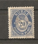 Stamps Norway -  Cifra y Corneta Postal.