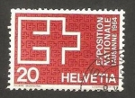 Sellos de Europa - Suiza -  exposicion nacional de lausanne, emblema