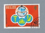 Stamps : America : Belize :  Rotary Internacional