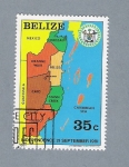 Stamps : America : Belize :  Dia de la Independencia