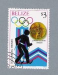 Stamps : America : Belize :  Olimpiadas 1980