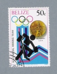 Sellos de America - Belice -  Olimpiadas 1980