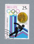 Stamps : America : Belize :  Olimpiadas 1980