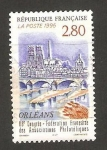 Stamps France -  68 congreso de la federacion francesa de asociados filatelicos en orleans
