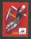 Stamps France -  mundial de fútbol Francia 98, sede de Lyon