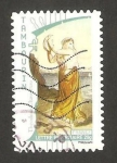 Stamps France -  tocando la pandereta