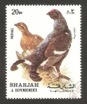 Stamps United Arab Emirates -  Sharjah - aves
