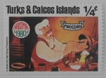 Sellos del Mundo : America : Islas_Turcas_y_Caicos : chrismas  pinocchio