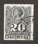 Stamps Chile -  BUSTO COLON RULETEADOS CENTAVOS BAJO LA CIFRA DEL VALOR.