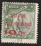 Stamps Chile -  ISLAS DE JUAN FERNANDEZ- SOBRECARGA