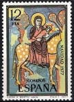 Stamps Spain -  2447 Navidad 1977. Huída a Egipto.