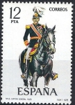 Stamps Spain -  2455 Uniformes. Capitán General, 1295.