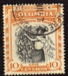 Stamps Colombia -  Cafe