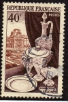 Stamps France -  Pocelanas y cristales