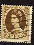 Stamps United Kingdom -  Reina Isabel