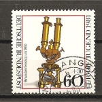 Stamps Germany -  Instrumentos de optica historicos.