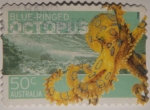 Stamps Australia -  Blue-ringed octopus