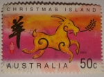 Stamps : Oceania : Australia :  Christmas island (cabra)