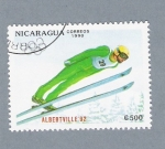 Stamps Nicaragua -  Albertville 92