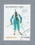 Stamps : America : Nicaragua :  Albertville 92