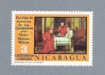 Stamps : America : Nicaragua :  Partida de Ajedrez