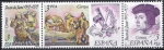 Stamps Spain -  2460/2 Centenaro. Juan de Juni y Santo Entierro, Valladolid.