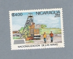 Stamps : America : Nicaragua :  Nacionalización de las Minas