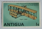 Sellos de America - Antigua y Barbuda -  75 aniversario primer vuelo por los hermanos wright