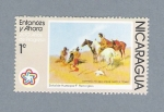 Stamps : America : Nicaragua :  Señal de Humo