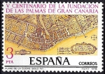 Stamps Spain -  2477 Centenario de la fundación de Las Palmas de Gran Canarias