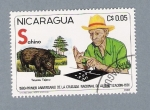 Stamps America - Nicaragua -  Primer aniversario de la cruzada Nacional de Alfabetización