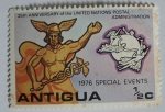 Stamps : America : Antigua_and_Barbuda :  25 aniversario union postal nacional