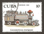 Stamps : America : Cuba :  locomotoras antiguas