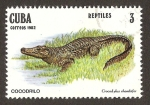 Stamps : America : Cuba :  reptiles
