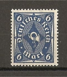 Stamps : Europe : Germany :  Rep. Weimar / Corneta Postal.