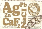 Stamps : America : Mexico :  minerales