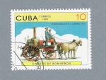 Sellos de America - Cuba -  Carros de Bomberos