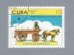 Stamps Cuba -  Carros de Bomberos