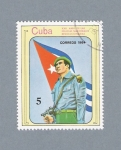 Sellos del Mundo : America : Cuba : XXV Aniv. de las Milicias Nacionales Revolucionarias