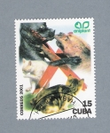 Sellos de America - Cuba -  No! A las peleas de animales