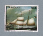 Stamps : America : Paraguay :  Bergantin Katharina Von Blankenese