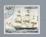 Stamps : America : Paraguay :  Fragata Cuxhaven